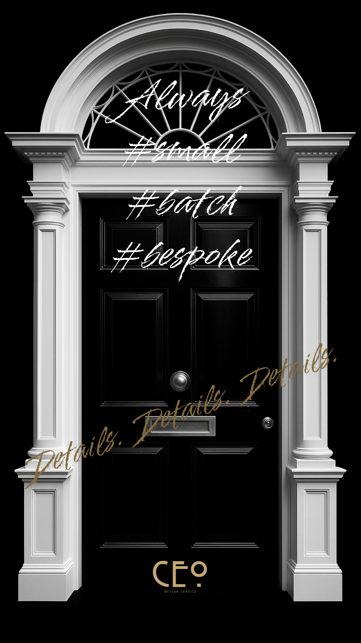 Georgian door with RC4-certified heritage security features and classical architectural detailing